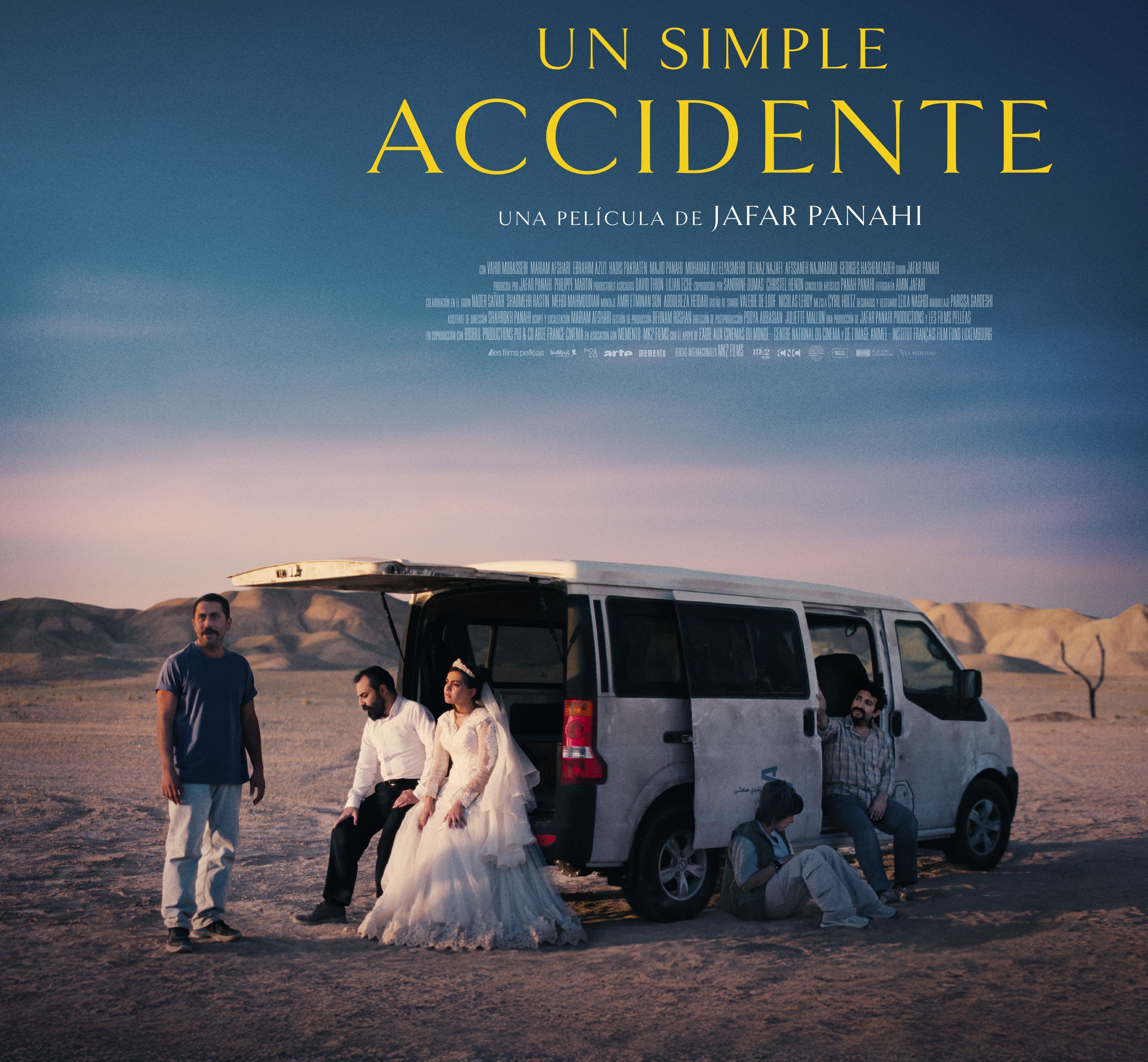 Pòster oficial de 'Un simple accident'. © Jafar Panahi Film Productions / Les Films Pelléas. Cortesia de La Aventura Cine.